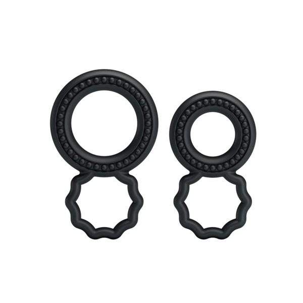 Baile Çift Halkalı Silikon Penis Halkası Seti 2 Boy - Görsel 2