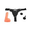 Baile Jessica Ayarlanabilir Siyah Strap-On Kemer Seti – Çıkarılabilir Su Geçirmez Skrotumlu Dildo 18,2 cm - Görsel 6