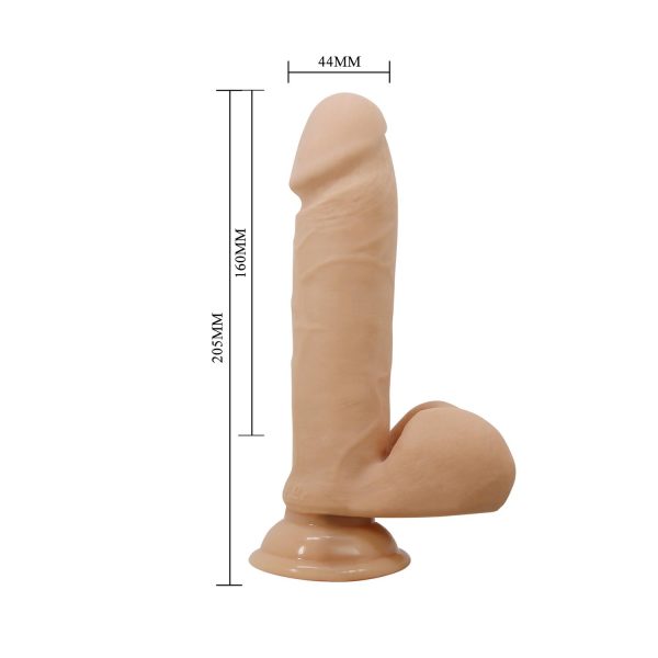 Baile Oliver 9.5” Damar Dokulu Realistik Vibratör Dildo Kumandalı - Görsel 5