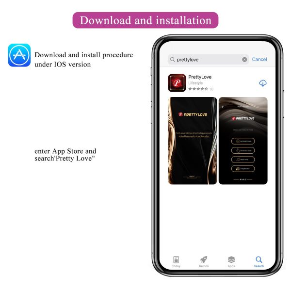 Baile Pretty Love Abner APP Kontrollü Şarjlı Titreşimli Yumurta - Görsel 9