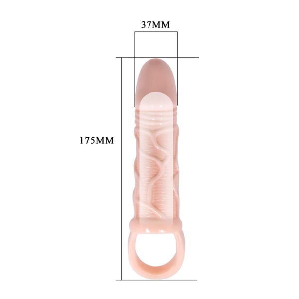 Baile Pretty Love Brayden Penis Kılıfı & Uzatıcı (Halkalı) 17,5 cm - Görsel 7