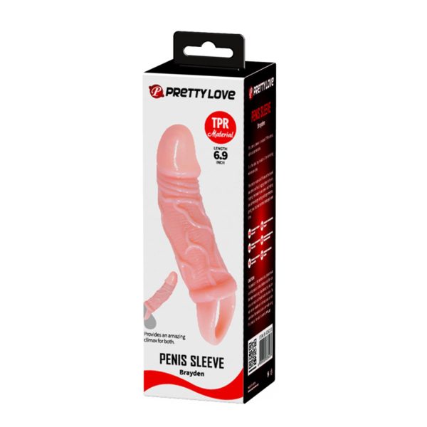Baile Pretty Love Brayden Penis Kılıfı & Uzatıcı (Halkalı) 17,5 cm - Görsel 8