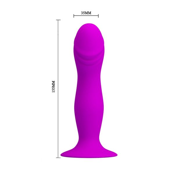 Baile Pretty Love Silikon Vantuzlu Anal Plug 15,5 cm - Görsel 8