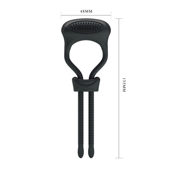 Baile Pretty Love Titreşimli Silikon Ayarlanabilir Penis Halkası - Görsel 7