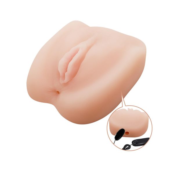 Baile Realistik Vajina & Anüs Mastürbatör – Titreşimli Yumurta ve Kablolu Kumanda (2xAA) - Görsel 6