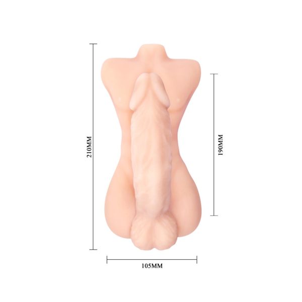 Baile Temptation Bigger Man Kıkırdaklı Torso Dildo - Görsel 4