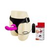 Baile Ultra Harness Titreşimli Strap-On Set – Bunny Klitoris Uyarıcılı Silikon Dildo - Görsel 2