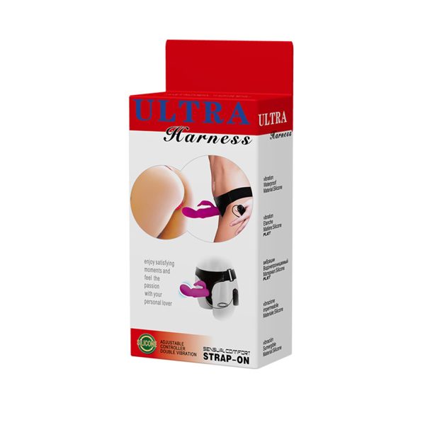Baile Ultra Harness Titreşimli Strap-On Set – Bunny Klitoris Uyarıcılı Silikon Dildo - Görsel 10