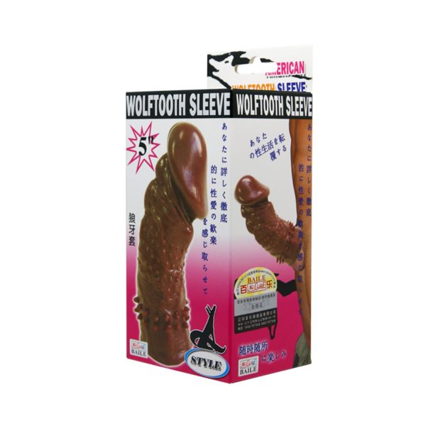 Baile WolfTooth Dokulu Penis Kılıfı & Uzatıcı Sleeve - Görsel 6