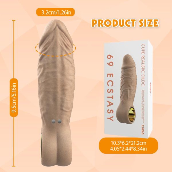 Chisa Cutie Realistic Titreşimli Mini Realistik Dildo - Görsel 4