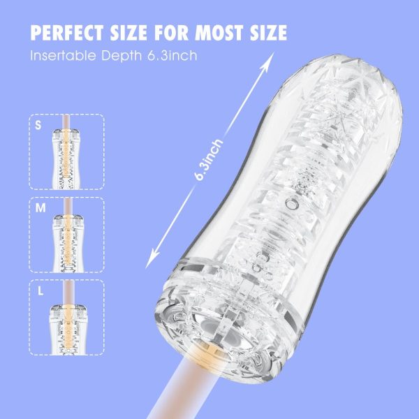 Chisa Quickshot Portable Cup Flykiss Şeffaf Mastürbatör - Görsel 10