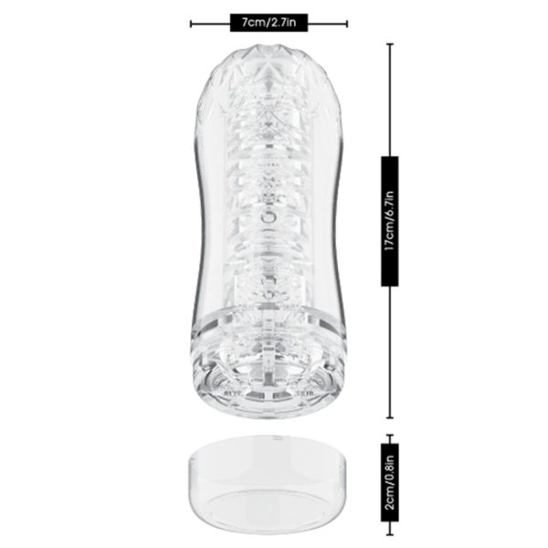 Chisa Quickshot Portable Cup Flykiss Şeffaf Mastürbatör - Görsel 6