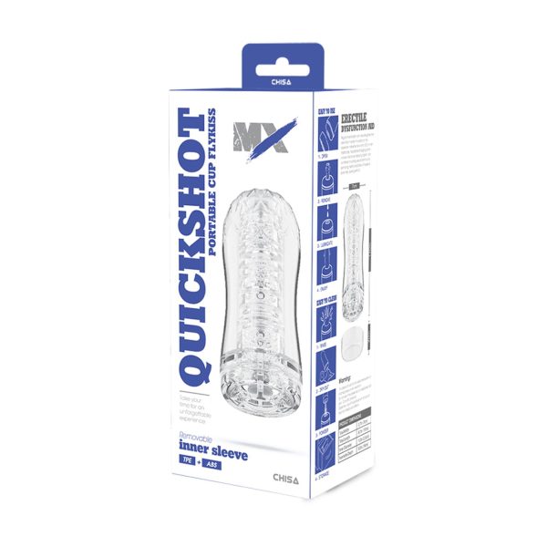 Chisa Quickshot Portable Cup Flykiss Şeffaf Mastürbatör - Görsel 7