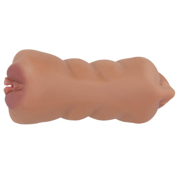 Crazy Bull Sarah Soft Skin Premium Çift Kanallı Mastürbatör 18 cm - Görsel 6