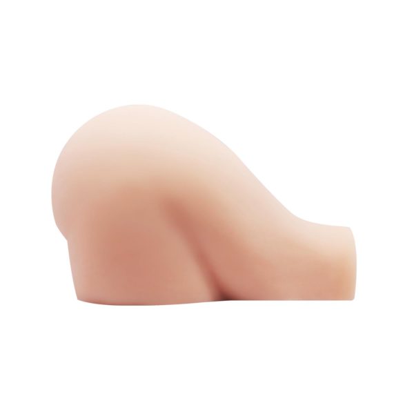 Crazy Bull Yuvarlak Kalça Formlu Çift Tünelli Çift Titreşim Motorlu Kalça Mastürbatör - Görsel 4