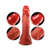 Pembe Tilki Çift Başlı Realistik Dildo 21.5 cm - 19 cm - Görsel 4