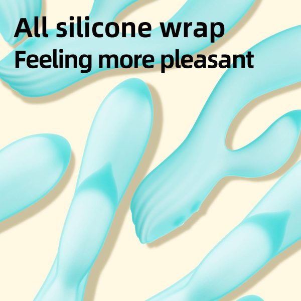 Pembe Tilki Çift Uyarımlı Silikon Rabbit Vibratör - Görsel 2