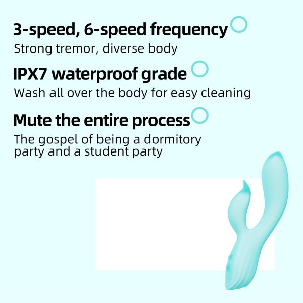 Pembe Tilki Çift Uyarımlı Silikon Rabbit Vibratör - Görsel 5