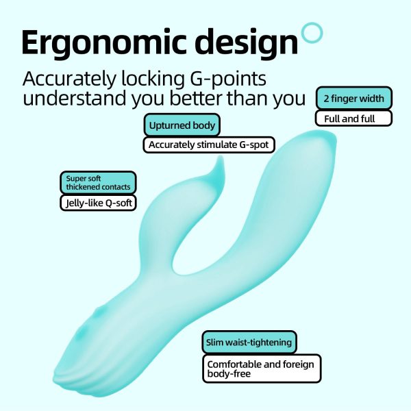 Pembe Tilki Çift Uyarımlı Silikon Rabbit Vibratör - Görsel 6