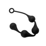 Pembe Tilki Kademeli Anal Boncuk L Boy Siyah