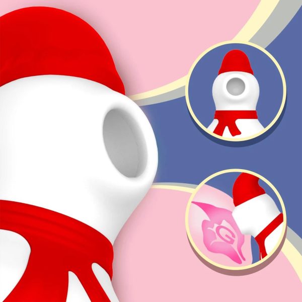 Pembe Tilki Kardan Adam Tasarımlı Vakumlu Klitoris Uyarıcı - Görsel 6