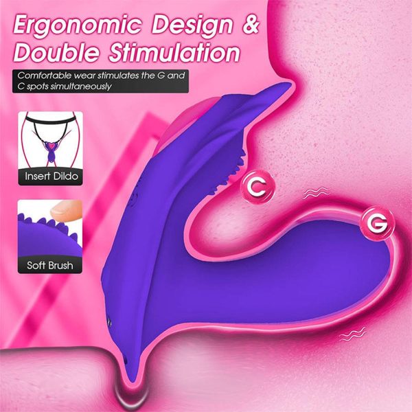 Pembe Tilki Uygulama Kontrollü Giyilebilir Külot Vibratörü - Görsel 3