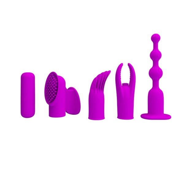 Pretty Love 4’ü 1 Arada USB Şarjlı 12 Mod Titreşimli Bullet Set - Görsel 2