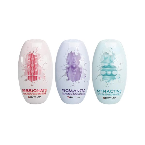 Pretty Love Çift Taraflı Dokulu Mastürbasyon Yumurtası - Görsel 2