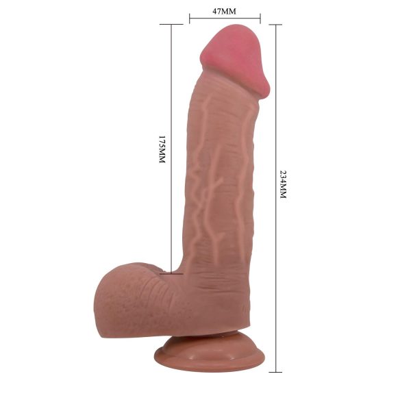 Pretty Love Emeka Sliding Skin Vakumlu Realistik Dildo 23.4 cm - Görsel 7