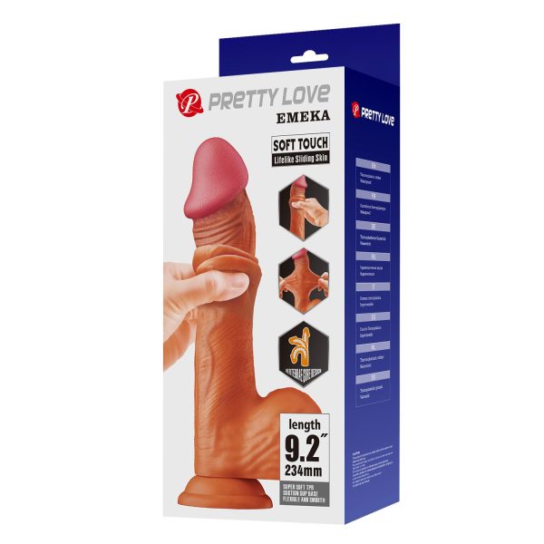 Pretty Love Emeka Sliding Skin Vakumlu Realistik Dildo 23.4 cm - Görsel 8