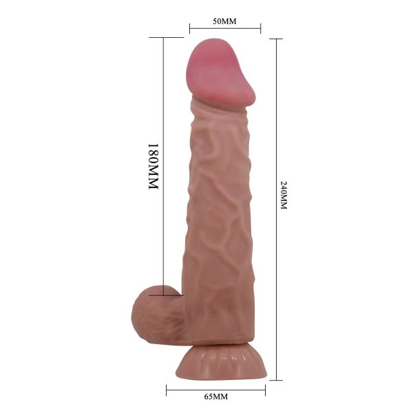 Pretty Love Mendel 24 cm Omurgalı Realistik Dildo - Görsel 7
