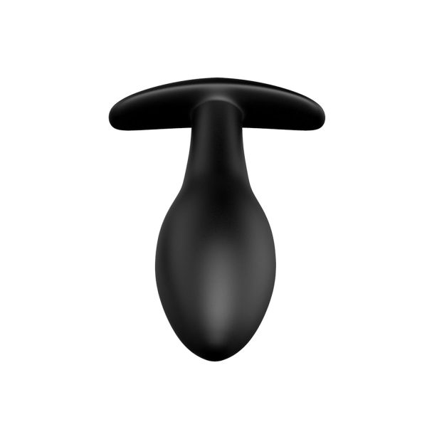 Pretty Love Siyah Kadife Dokulu Silikon Anal Plug - Görsel 5