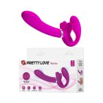 Pretty Love Valerie 12 Modlu Çift Motor Titreşimli Straplez Strap-On