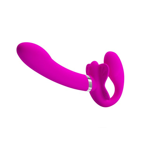 Pretty Love Valerie 12 Modlu Çift Motor Titreşimli Straplez Strap-On - Görsel 2
