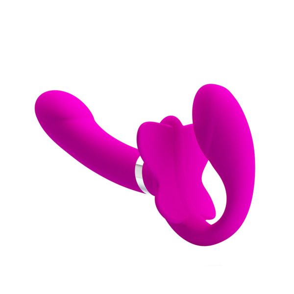 Pretty Love Valerie 12 Modlu Çift Motor Titreşimli Straplez Strap-On - Görsel 3