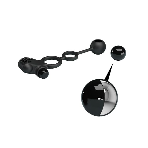 Pretty Love Vibrasyonlu Penis Halkası & Anal Uyarıcı Ağırlık - Görsel 5