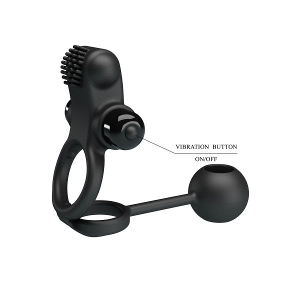 Pretty Love Vibrasyonlu Penis Halkası & Anal Uyarıcı Ağırlık - Görsel 8