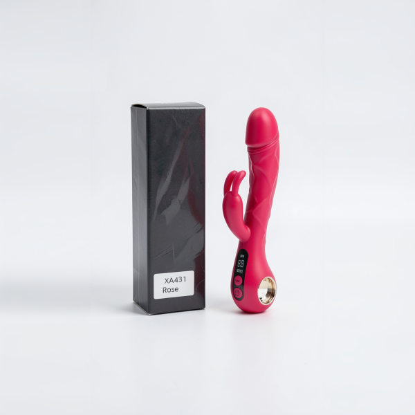 Pembe Tilki LCD Ekranlı 2’si 1 Arada Rabbit Vibratör - Görsel 2