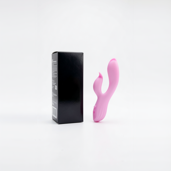 Pembe Tilki Çift Uyarımlı Silikon Rabbit Vibratör - Görsel 2