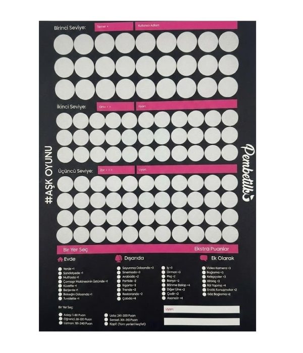 Aşk Seviyesi 100 – Çiftlere Özel Kazı-Kazan Görev Posteri Türkçe - Görsel 5