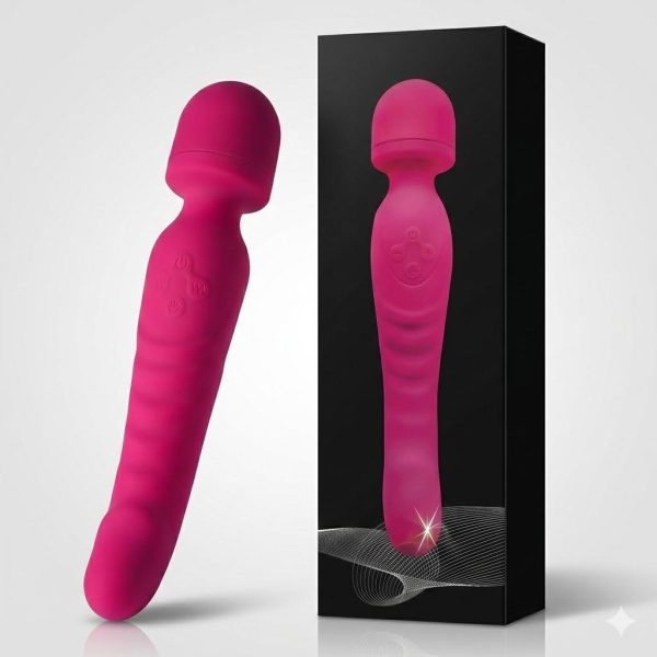 Çift Taraflı Wand Vibratör Kırmızı - Görsel 2