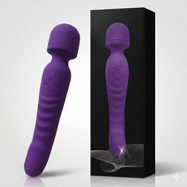 Çift Taraflı Wand Vibratör Mor - Görsel 2