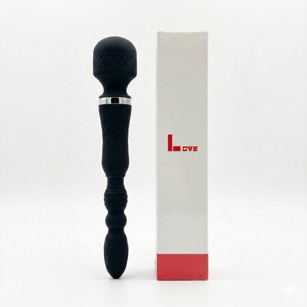 Çift Uçlu 30 Modlu Şarjlı Siyah Vibratör Pembe– Güçlü, Sessiz ve Çok Fonksiyonlu - Görsel 2