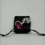 Small pembe taşlı metal anal plug