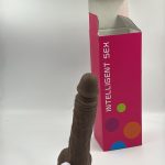 kumandalı 19 cm titreşimli siyahi dildo